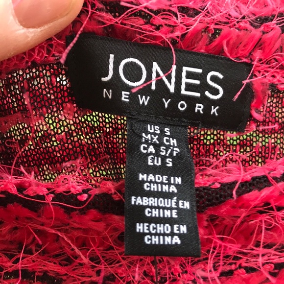 NWT Jones New York Eyelash Knit Scarlet Sweater S - Picture 2 of 10